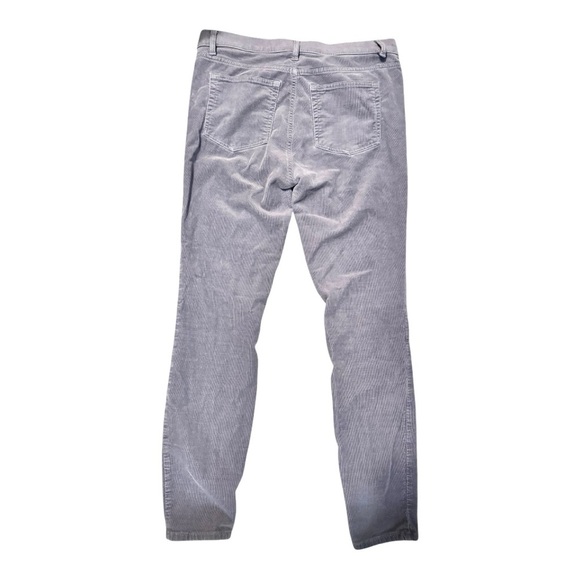LOFT Modern Skinny Gray Corduroy Pants Size 6 or 28, cords, eclipse grey, silver - Picture 7 of 16